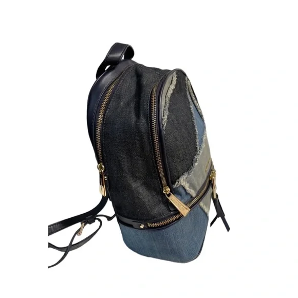 Michael Kors Denim Patchwork Rhea Backpack - Picture 9 of 9